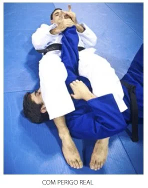 Finalização com perigo real no Jiu Jitsu vale vantagem