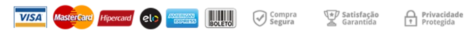 Formas de pagamento aceitas no checkout