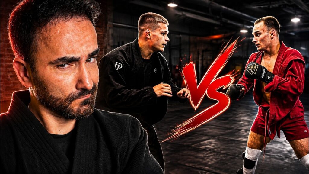Sambista de combate encara faixas de Jiu Jitsu valendo soco na cara